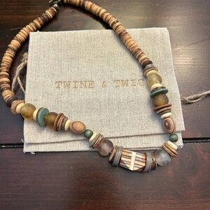 Twine & Twig beaded necklace worn once